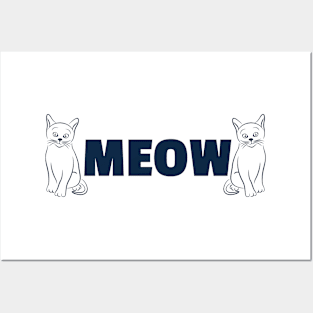 Meme Meow Posters and Art